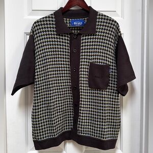 Awake NY Geometric Knit Polo